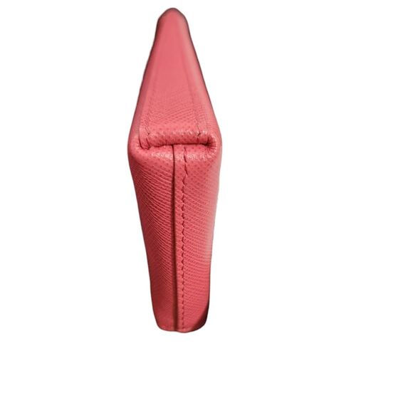 Prada Saffiano Metal Zip Around Key Holder (Peonia) - Picture 7 of 10